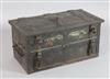 An 18th century German 'Armada' chest, W.2ft 5in. D.1ft 4in. H.1ft 2in.                                                                