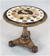 A George IV rosewood circular occasional table, W.2ft 5in. H.2ft 5in.                                                                  