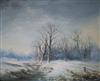 Wheeler, oil on canvas, winter landscape, signed, 50 x 60cm                                                                            