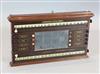 A Burroughes & Watts mahogany snooker and billiards scoreboard, width 35in. height 20.5in.                                             