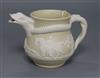 A 19th century yellow ground jug with snake handle height 8cm                                                                          