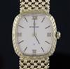 A lady's 9ct gold Eterna quartz wristwatch, on a 9ct woven link Eterna bracelet,                                                       