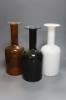 Three Holmgaard glass bottle vases, tallest 37cm                                                                                                                                                                            