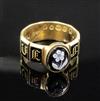 A William IV 18ct gold, black enamel and hardstone set mourning ring,                                                                  