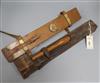 An R & J Beck Ltd 1918 brass trench periscope and a P.T.I. Co Ltd WWII Mark II clinometer,                                             