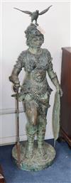 A bronze garden statue H.122cm                                                                                                         