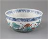 A good Chinese doucai 'duck and lotus' bowl, Daoguang seal mark and of the period (1821-50), D. 16.5cm                                 