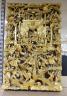 A large Chinese carved giltwood panel, 65 x 40cm                                                                                                                                                                            