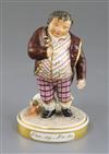 An early Rockingham porcelain figure of a drunkard, 'Stea-dy-La-ds', c.1826, H.14cm                                                    