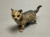 An Austrian cold painted bronze model of a cat, length 12cm                                                                                                                                                                 