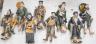 A set Chinese pottery figures of the eight immortals 24cm                                                                                                                                                                   