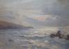 J.H. Bland (1893), oil on canvas, Coastal landscape, initialled, 23 x 30cm                                                                                                                                                  