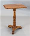 Attributed to Gillows. A William IV birds eye maple occasional table, W.1ft 10in D.1ft 6in. H.2ft 5in.                                 
