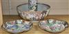 A quantity of 18th / 19th century Chinese ceramics including a pair of Chinese vases, a large bowl and a lamp bowl diameter 32cm       