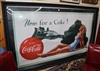 A "Now For A Coke" large Coca Cola advertising print 268 x 156cm                                                                       