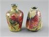 Two Moorcroft 'Spanish' pattern miniature vases, c.1910-18,                                                                            