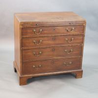 A George III mahogany chest, W.2ft 9in. D.1ft 6in. H.2ft 8in.                                                                          