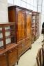A George III mahogany linen press, width 123cm, depth 60cm, height 198cm                                                                                                                                                    