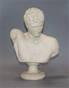 A simulated marble classical bust height 30cm                                                                                          