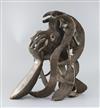 Gerda Rubinstein (1931-). A bronze 'Expression', 14 x 15.75in.                                                                         