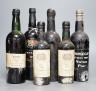 Four 75cl bottles of Port, Taylors 1997, Graham vintage 1963, Fonsescas 1960, another unlabelled, and two Dow, 1963                                                                                                         