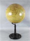 A huge late 19th century German terrestrial globe by Adolf Henze, diameter 42in. 72 in. (183 cm.) high