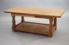 A Thompson of Kilburn Mouseman oak 'refectory' coffee table, W.122cm D.60.5cm H.48c                                                                                                                                         