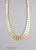 A modern 9ct gold fringe necklace, 42cm, 19.3 grams.                                                                                                                                                                        