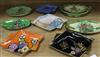 Ten Carlton ware Art Deco lozenge shaped dishes, various designs including Bell pattern                                                