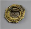 An antique pocket sundial 5cm                                                                                                          