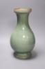 A Chinese celadon crackleglaze vase, probably 17th century or earlier, height 38cm                                                                                                                                          