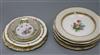 A collection of decorative plates,                                                                                                     