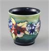 A Moorcroft 'orchid' small vase, 1930's, H.8.5cm                                                                                       