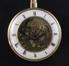 A 19th century Swiss gold quarter repeating keywind pocket watch,                                                                      