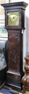 A Samuel Roberts, Llansair, oak longcase clock W.54cm                                                                                  