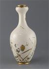 A Japanese Satsuma pottery garlic neck vase, by Kinkozan, late 19th century, H.31cm                                                    