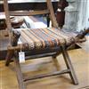 A Victorian folding campaign chair                                                                                                     