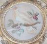 A pair of 19th century giltwood framed circular needleworks of parrots, 26cm diameter excl frame                                                                                                                            
