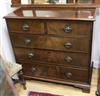 A George III mahogany chest W.95cm                                                                                                     