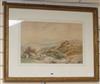 Charles Fielding, watercolour, Figures in a landscape, signed, 32 x 50cm                                                               