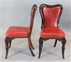 Attributed to Gillows. A set of six Victorian rosewood dining chairs, H.3ft 1in.                                                       