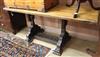 An oak refectory table W.180cm                                                                                                         