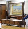 A Regency mahogany toilet mirror W.54cm                                                                                                