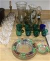 A part suite of drinking glasses and jugs                                                                                              