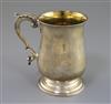 A George III silver baluster mug by Hester Bateman, 12.5 oz.                                                                           