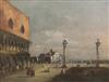 Circle of Francesco Guardi (1712-1793) St Mark's Square, Venice 12.5 x 16in.                                                           