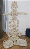 A Victorian white painted stick / umbrella stand height 68cm                                                                           