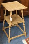 An oak two tier occasional table W.40cm                                                                                                