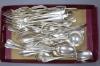 A George V part canteen of silver Hanovarian pattern flatware by William Hutton & Sons                                                                                                                                      