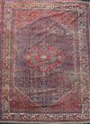 An antique Malayer carpet, dated 1905, 14ft 3in by 10ft 4in.                                                                           